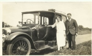 Rose and Wilf at Guildford, Surrey 10 July 1927 